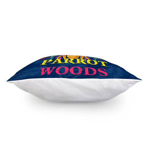 Image of Tropical Parrots Pillow Cover