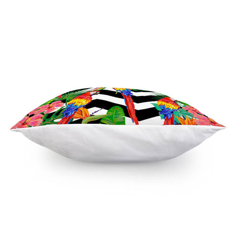 Image of Tropical Parrots Pillow Cover