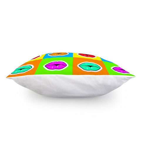 Image of Colorful Lips Pillow Cover