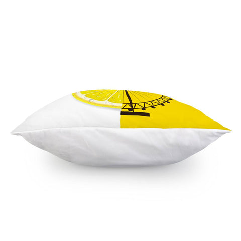 Image of Lemon Ferris Wheel Pillow Cover