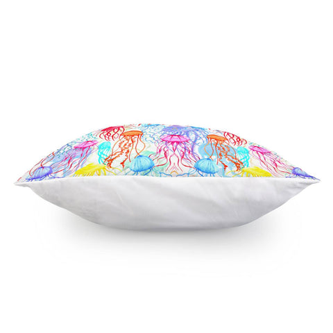 Image of Ethereal Colorful Jellyfishes Pillow Cover