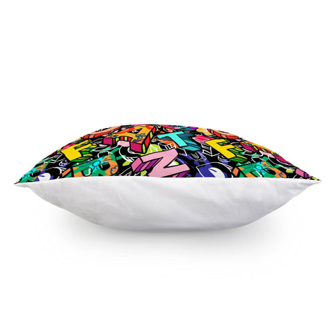 Image of Graffiti Font Pillow Cover