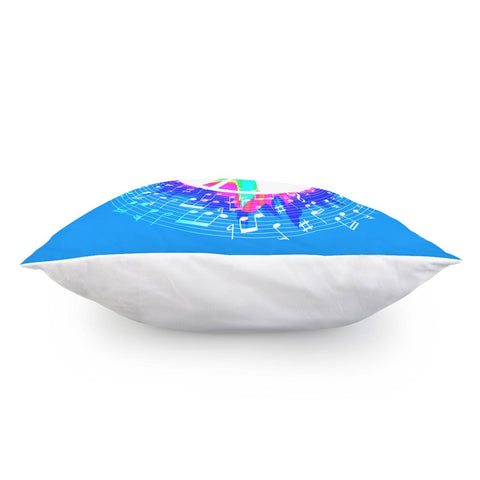 Image of Musical Notation And Cd Design Combination Pillow Cover