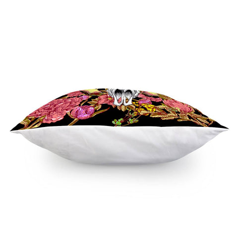 Image of Flower And Goat Pillow Cover