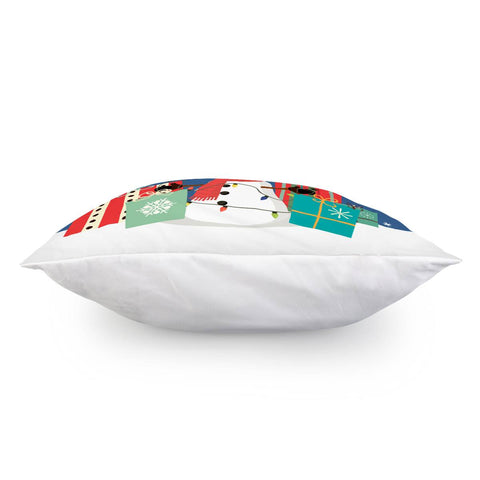 Image of Christmas Snowmen Pillow Cover