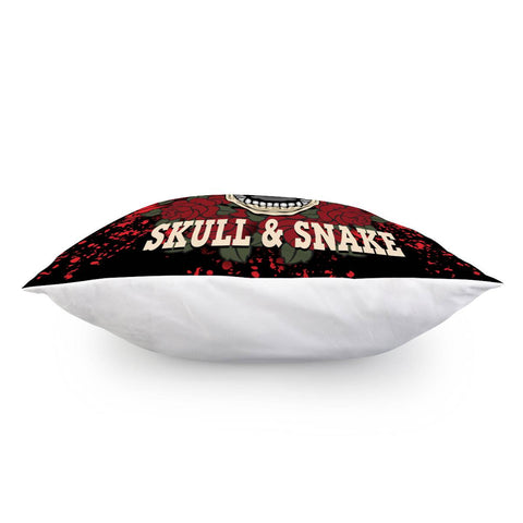 Image of Skull And Snake Pillow Cover