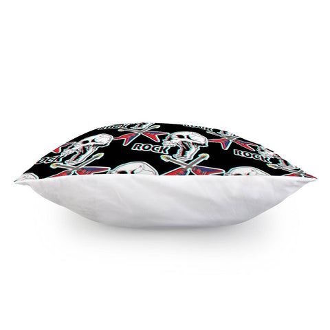 Image of Skull And Music Pillow Cover