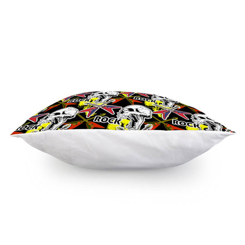 Image of Skull And Music Pillow Cover