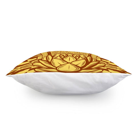 Image of Lotus Gold Elephant Pillow Cover