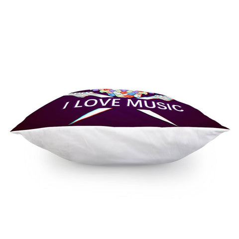 Image of Owl And Music Pillow Cover