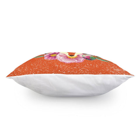 Image of Fox & Flower Pillow Cover