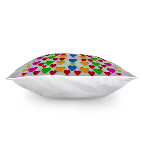 Image of Hearts In Colors Pillow Cover