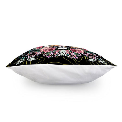 Image of Tiger & Flowers Pillow Cover