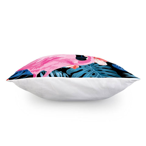 Image of Flamingo & Flowers Pillow Cover