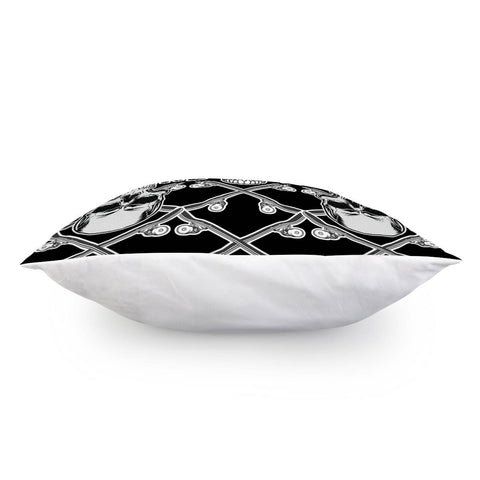 Image of Skull And Skateboard Pillow Cover