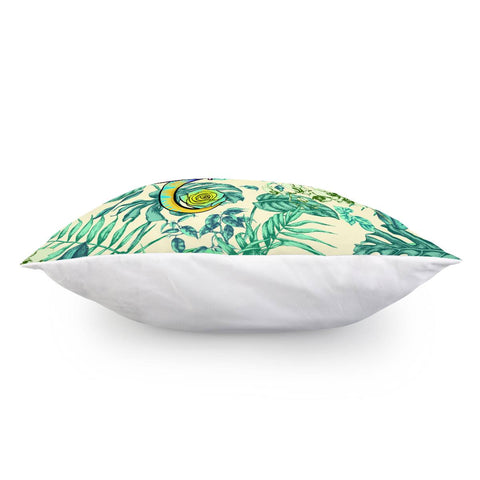 Image of Chameleon And Flower Pillow Cover