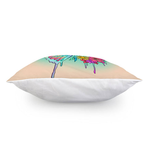 Image of Flower And Butterfly Pillow Cover