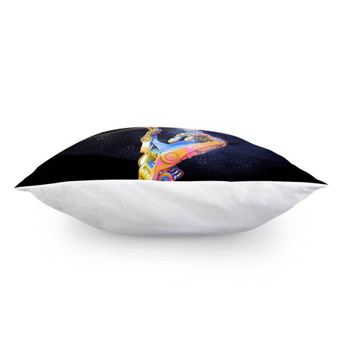 Image of Robot And Planet Pillow Cover