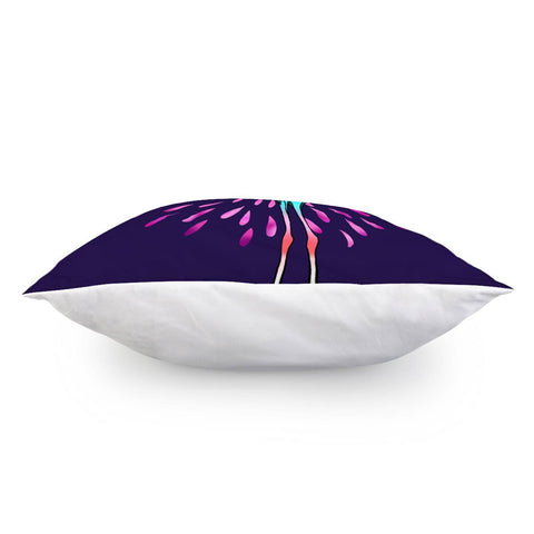 Image of Flamingo And Flower Pillow Cover
