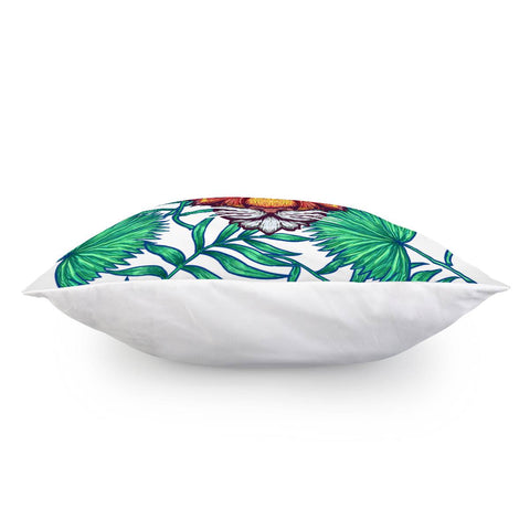 Image of Tiger & Tropical Plants Pillow Cover