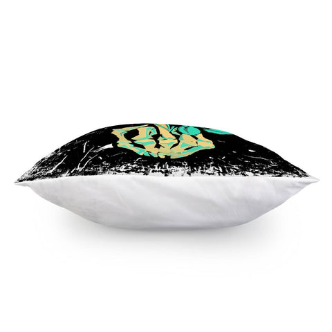 Image of Skeleton And Flower Pillow Cover