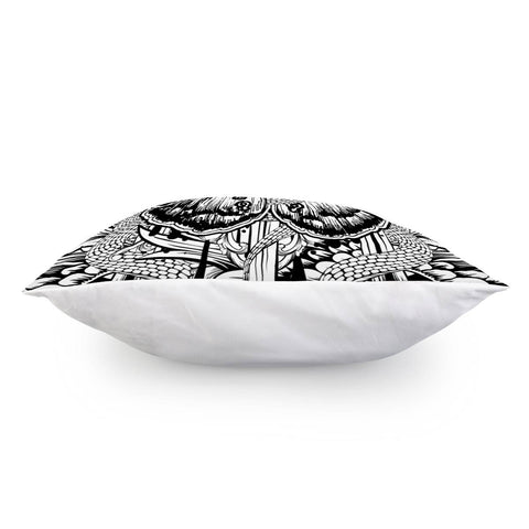 Image of Snake And Butterfly Pillow Cover