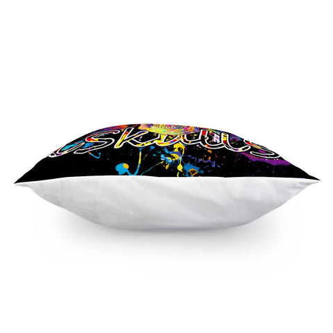 Image of Graffiti Skull Pillow Cover