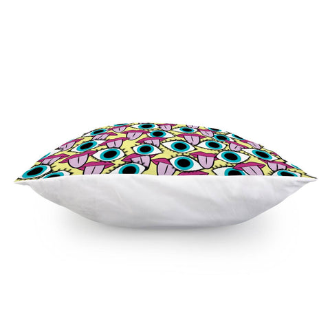 Image of Eyes Open Tongues Out Pillow Cover