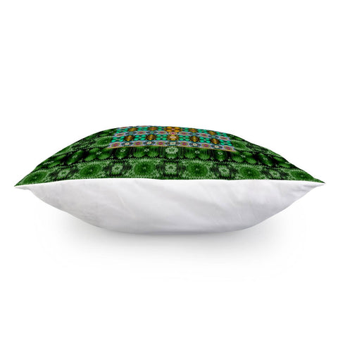 Image of Ribbons And Flowers Pillow Cover