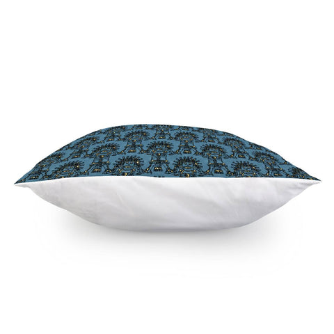 Image of Blue Ancient Mexican Myth Pillow Cover