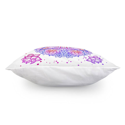Image of Eyes And Flowers Pillow Cover