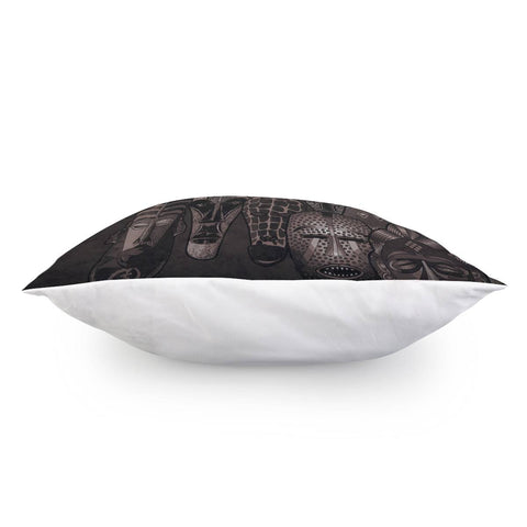 Image of Sepia Masks Pillow Cover