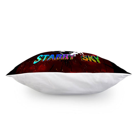 Image of Taro And Planet And Graffiti And Pop Culture And Text Pillow Cover