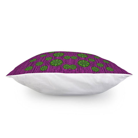 Image of Spring Tulips On Purple Pillow Cover