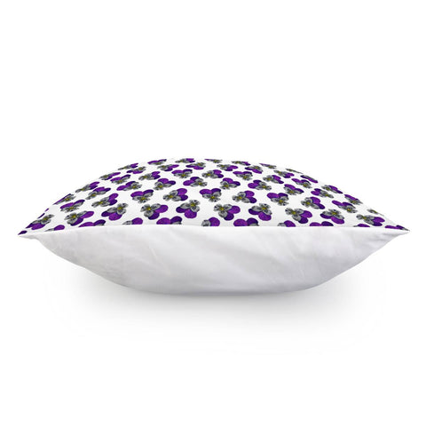 Image of Violet Flowers Pillow Cover