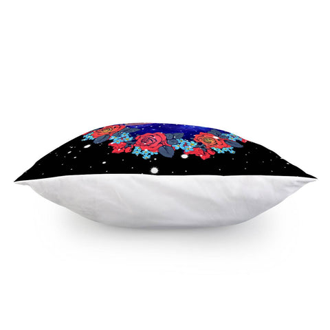 Image of Rose And Starry Sky Pillow Cover