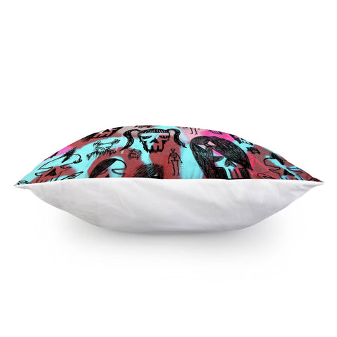 Image of Skull Sketches Pillow Cover