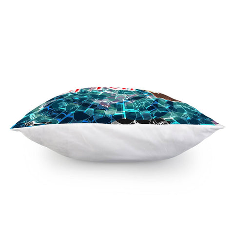 Image of Feather Flower Pillow Cover