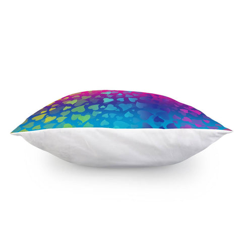 Image of Colorful Hearts Pillow Cover