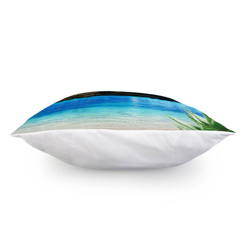 Image of Aloe Vera Moon Beach Pillow Cover