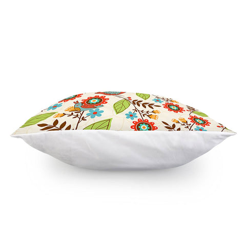 Image of Birds And Flowers Pillow Cover