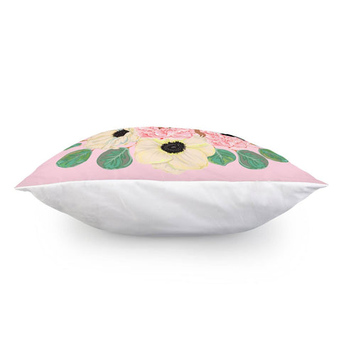 Image of Sparrow And Flower Pillow Cover