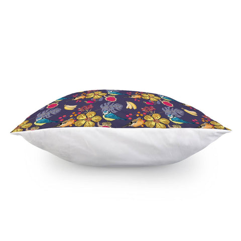 Image of Sparrows And Plants Pillow Cover