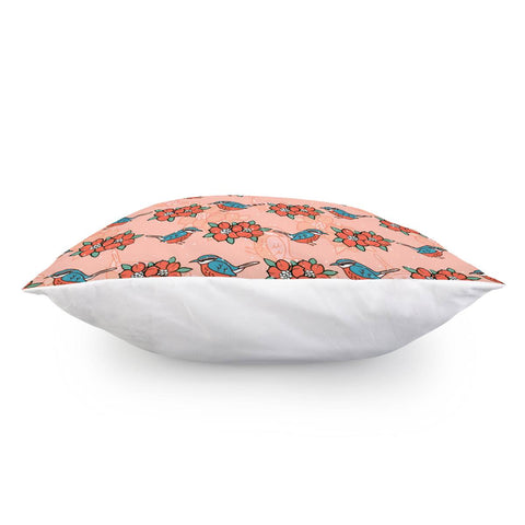 Image of Sparrows And Plants Pillow Cover