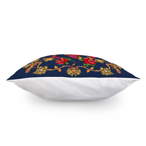 Image of Snake And Flowers Pillow Cover