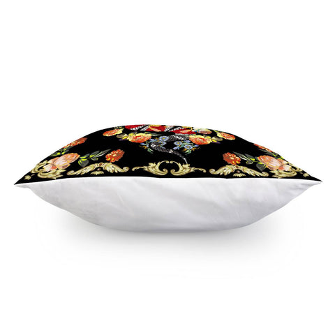 Image of Snake And Flowers Pillow Cover