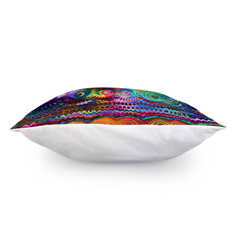 Image of Chromatic Rainbow Warp Pillow Cover