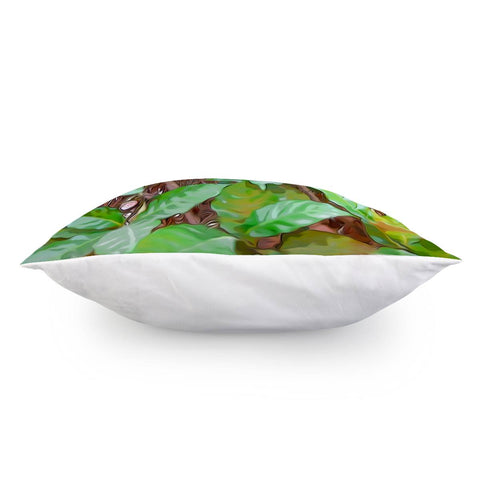 Image of Green Leaves Pillow Cover