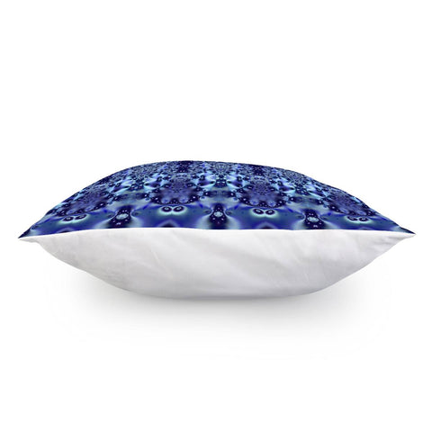 Image of Blue Lace Fractal Pillow Cover