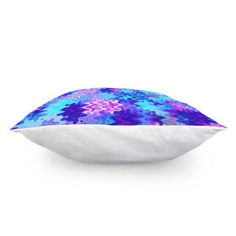 Image of Blue Purple Marble Waves Pillow Cover